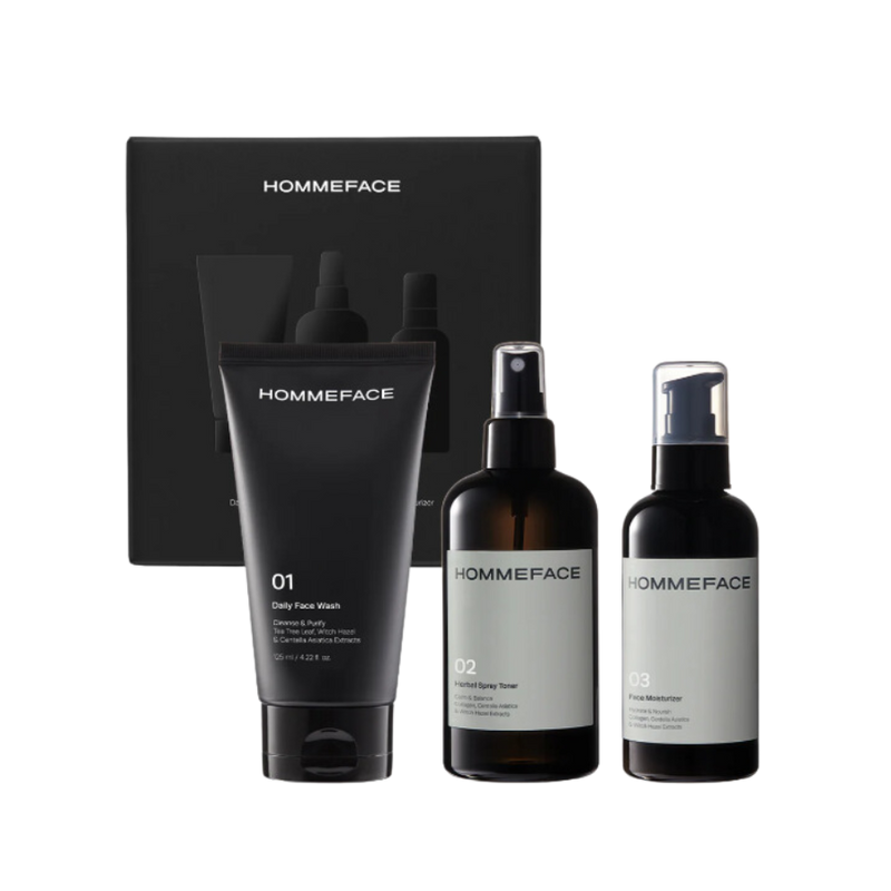 [HOMMEFACE] Daily Skincare Trio Set