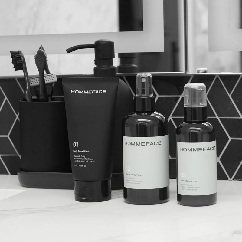 [HOMMEFACE] Daily Skincare Trio Set