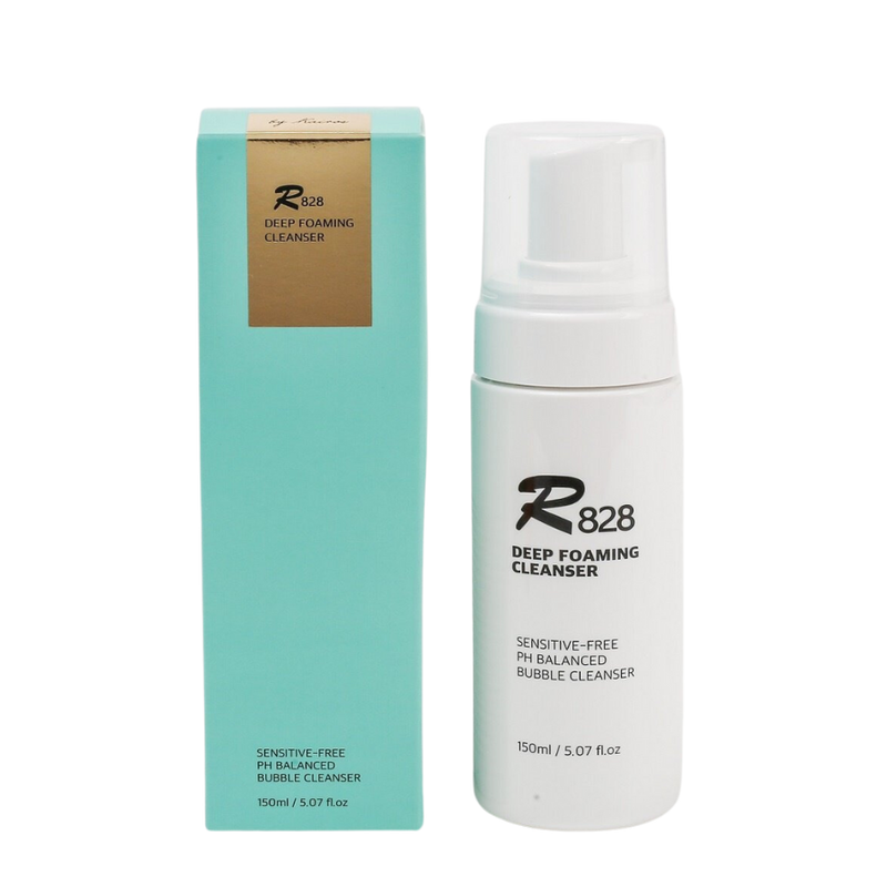 R828 Deep Foaming Cleanser/Made in Korea - Sensitive Free PH Balanced Bubble Cleanser 150ml