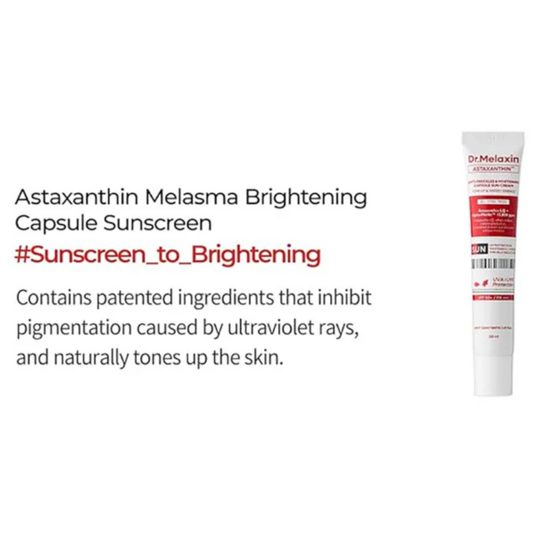 Dr.Melaxin Astaxanthin Capsule Sunscreen SPF 50+/ PA +++ 50ml